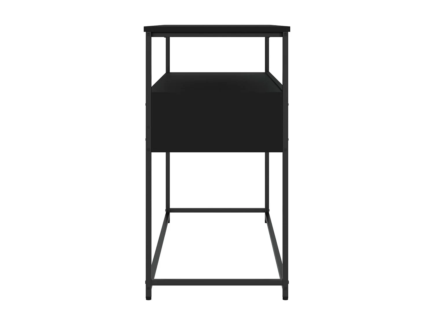 Table console noir 100x40x75 cm bois d'ingénierie