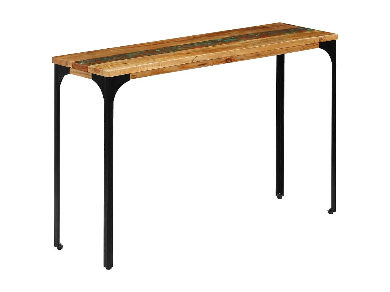 Table console 120 x 35 x 76 cm Bois de récupération massif
