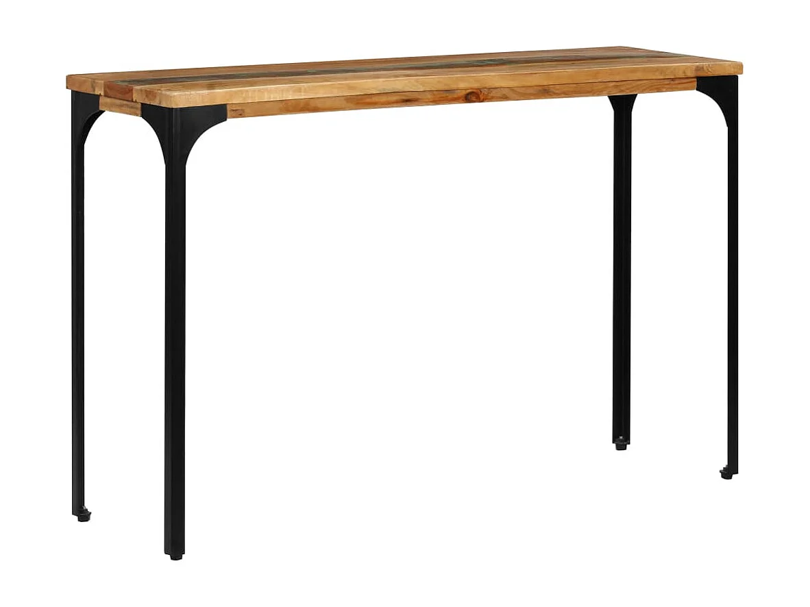 Table console 120 x 35 x 76 cm Bois de récupération massif