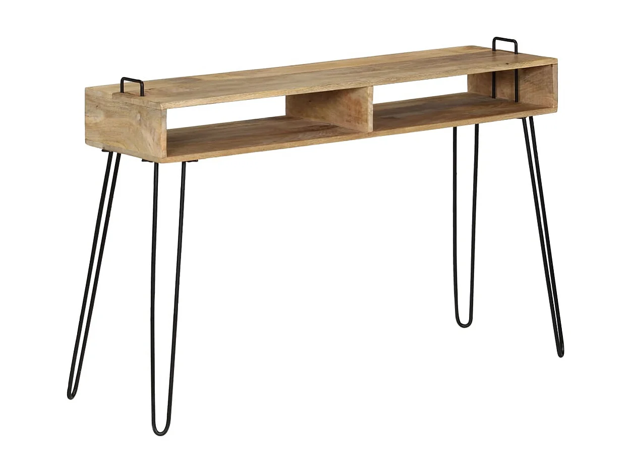 Table console Bois de manguier massif 115 x 35 x 76 cm