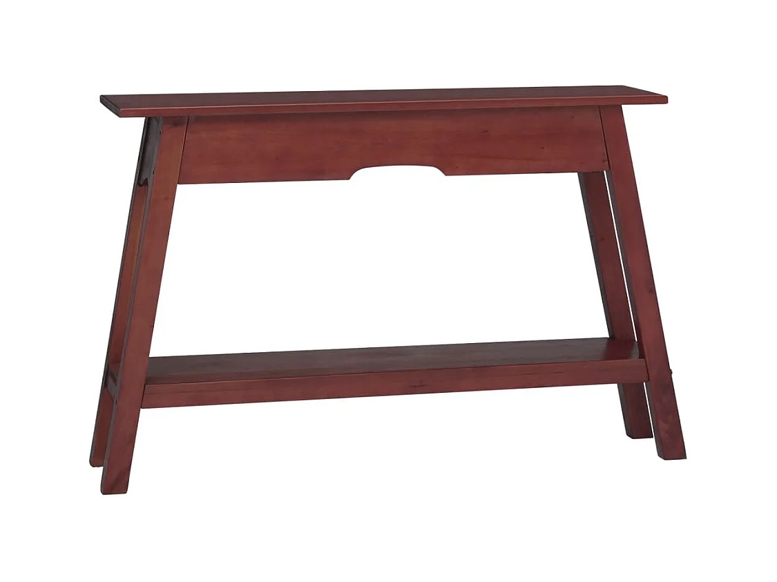 Brauner Konsolentisch 110x30x75 cm aus massivem Mahagoniholz