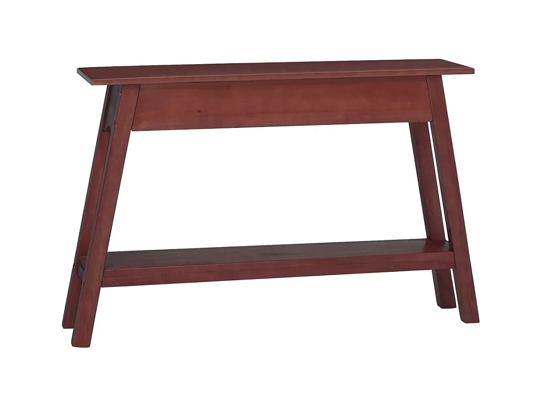 Brauner Konsolentisch 110x30x75 cm aus massivem Mahagoniholz