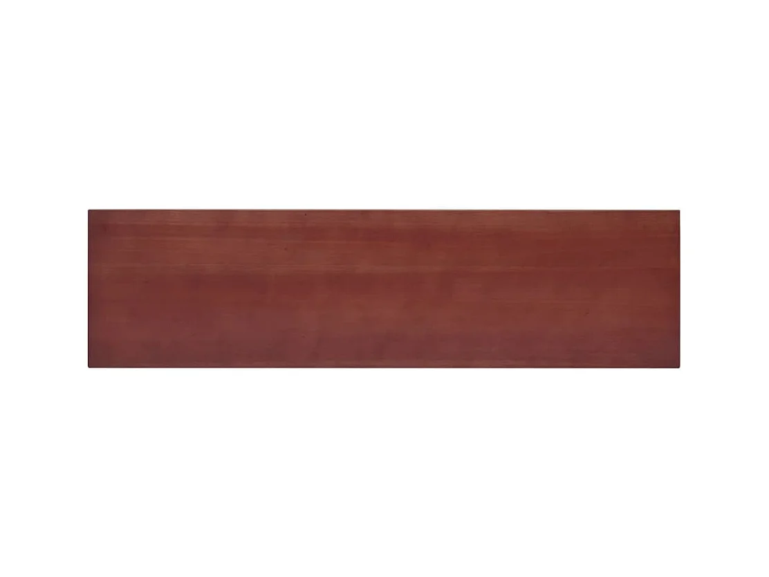 Brauner Konsolentisch 110x30x75 cm aus massivem Mahagoniholz