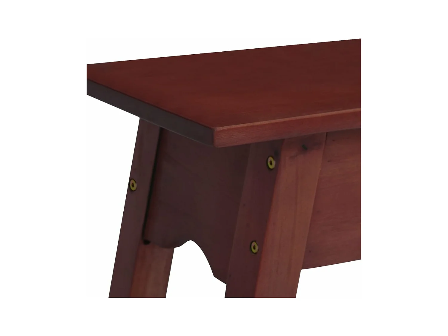 Brauner Konsolentisch 110x30x75 cm aus massivem Mahagoniholz