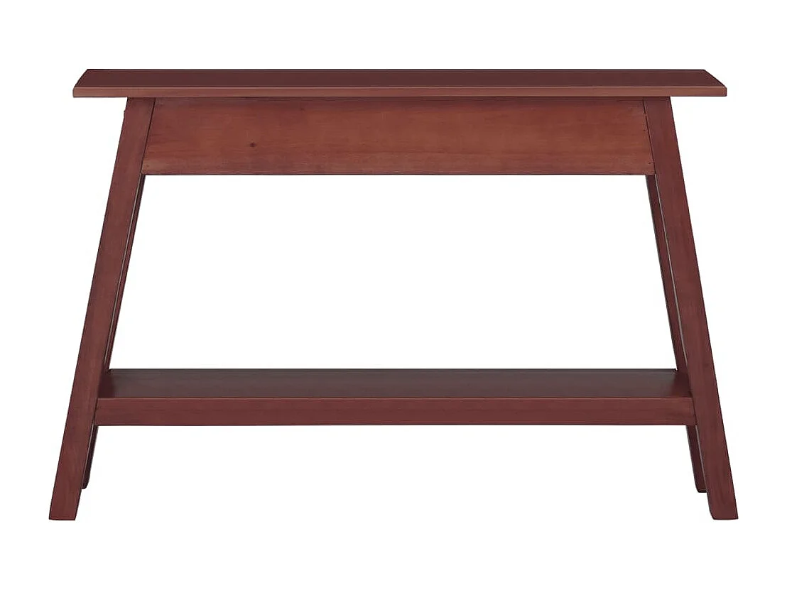 Table console marron 110x30x75 cm bois massif d'acajou
