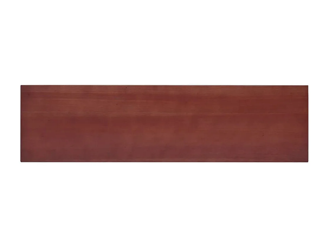 Table console marron 110x30x75 cm bois massif d'acajou