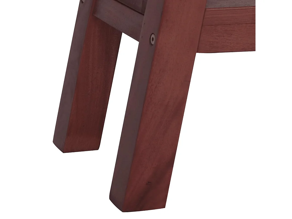 Table console marron 110x30x75 cm bois massif d'acajou