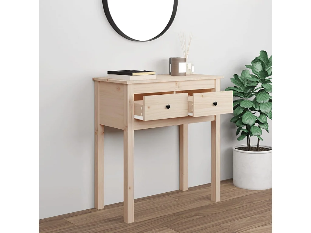 Consolle 70x35x75 cm Legno di pino massiccio