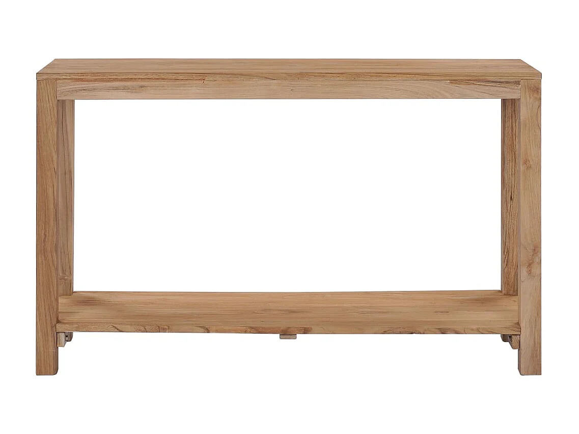 Consoletafel 120 x 35 x 75 cm Massief teakhout
