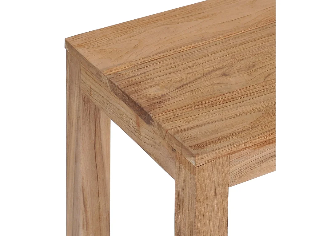 Consoletafel 120 x 35 x 75 cm Massief teakhout