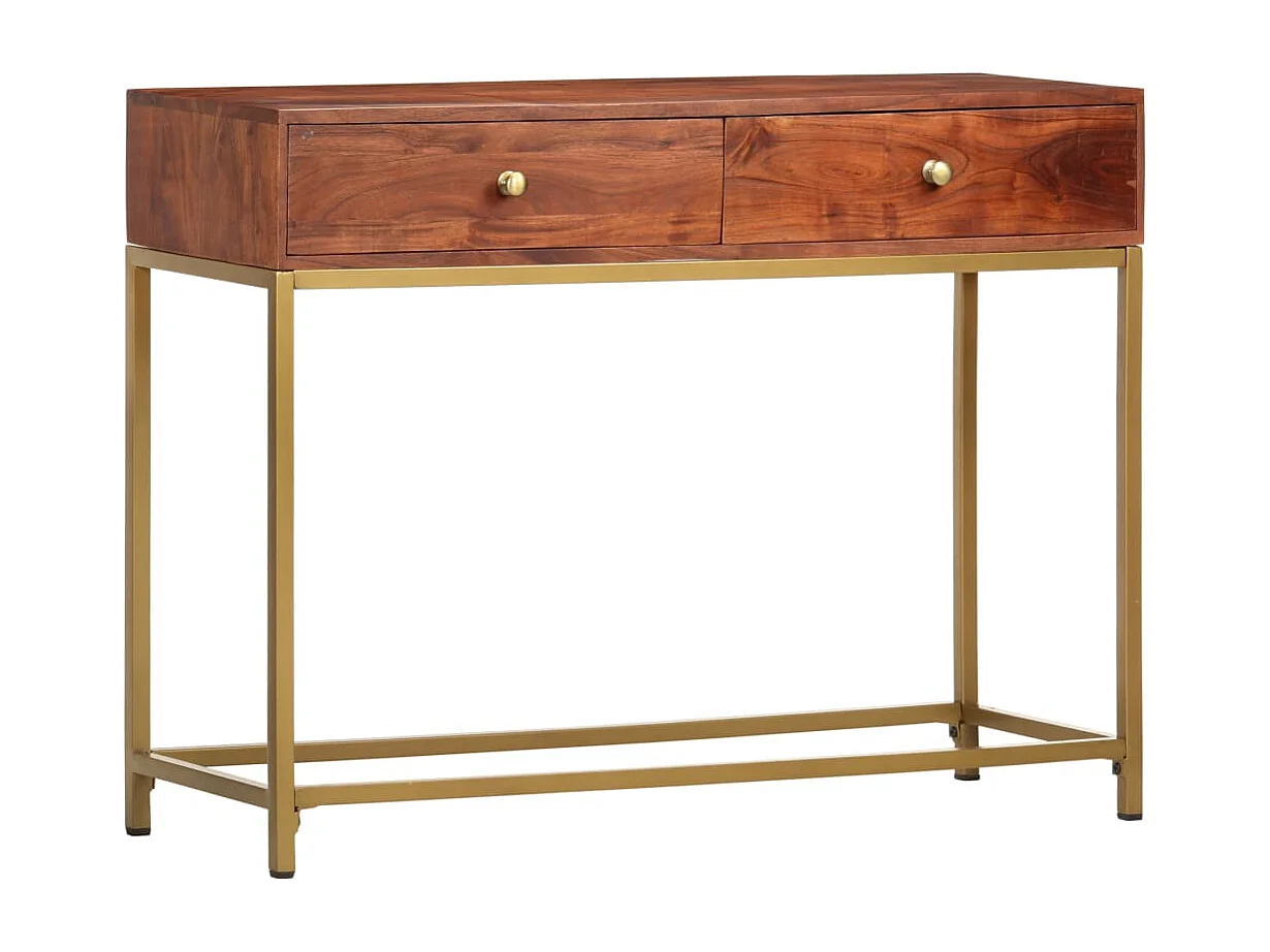 Consolle 100x35x76 cm Legno massello di acacia