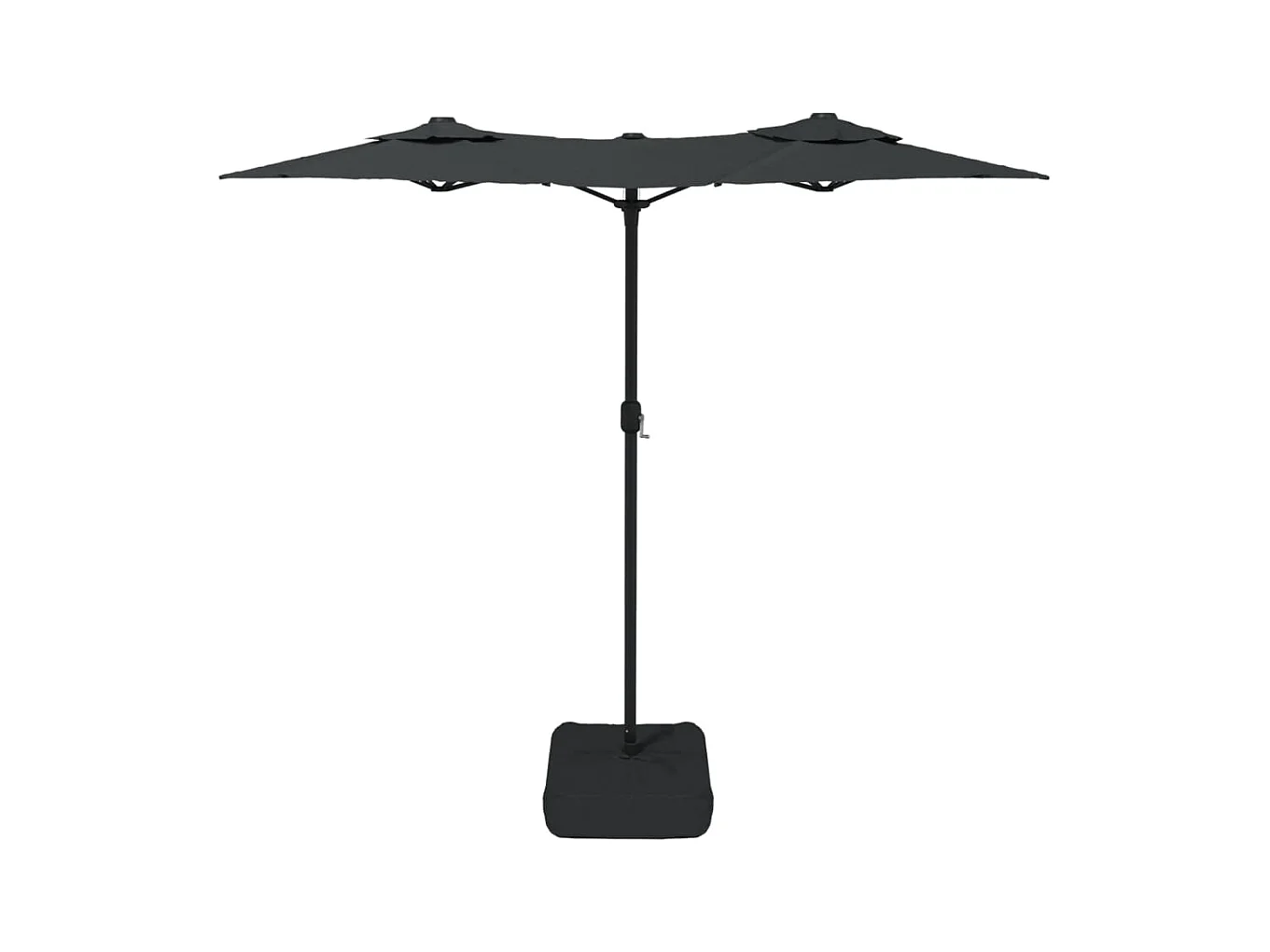 Parasol à double tête anthracite 316x240 cm