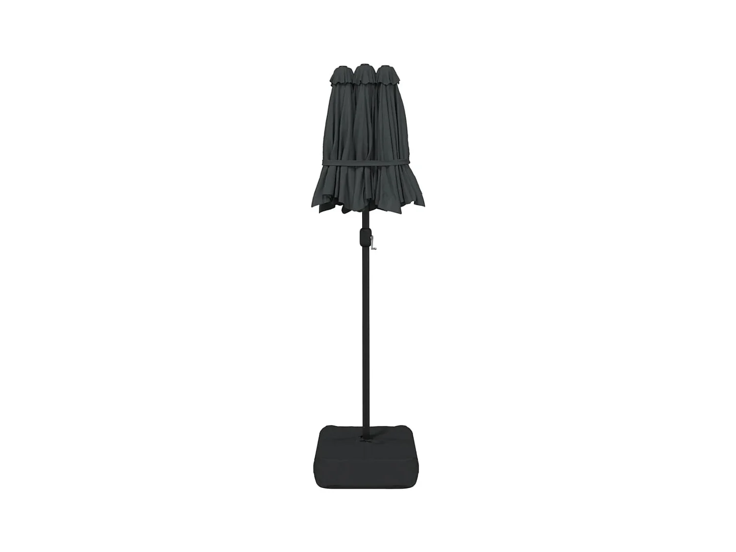 Parasol à double tête anthracite 316x240 cm