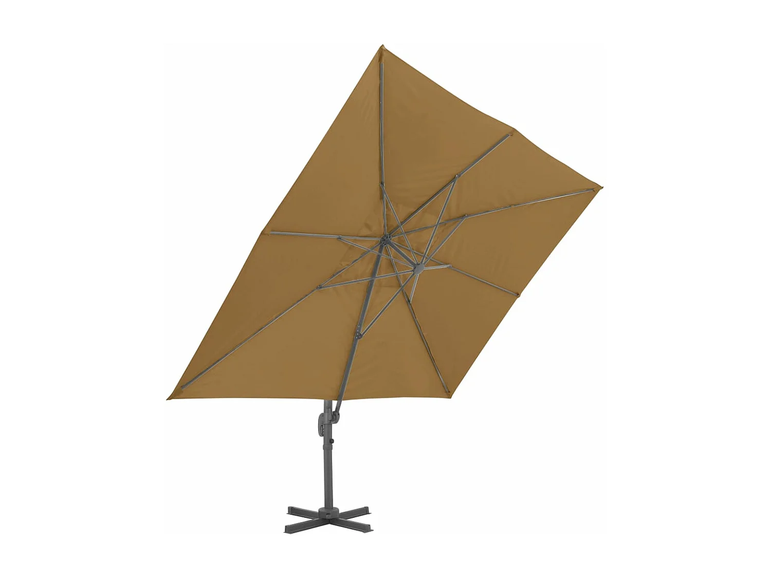 Parasol avec base portable Taupe