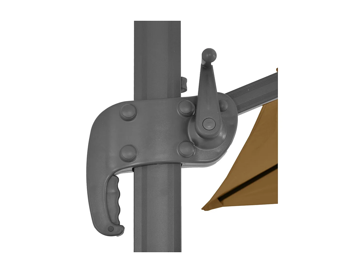 Parasol avec base portable Taupe