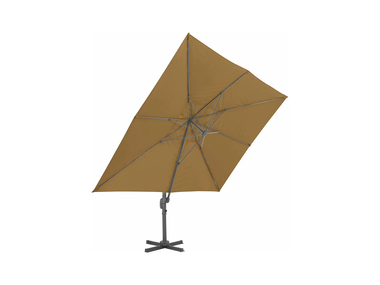 Parasol met draagbare voet Taupe
