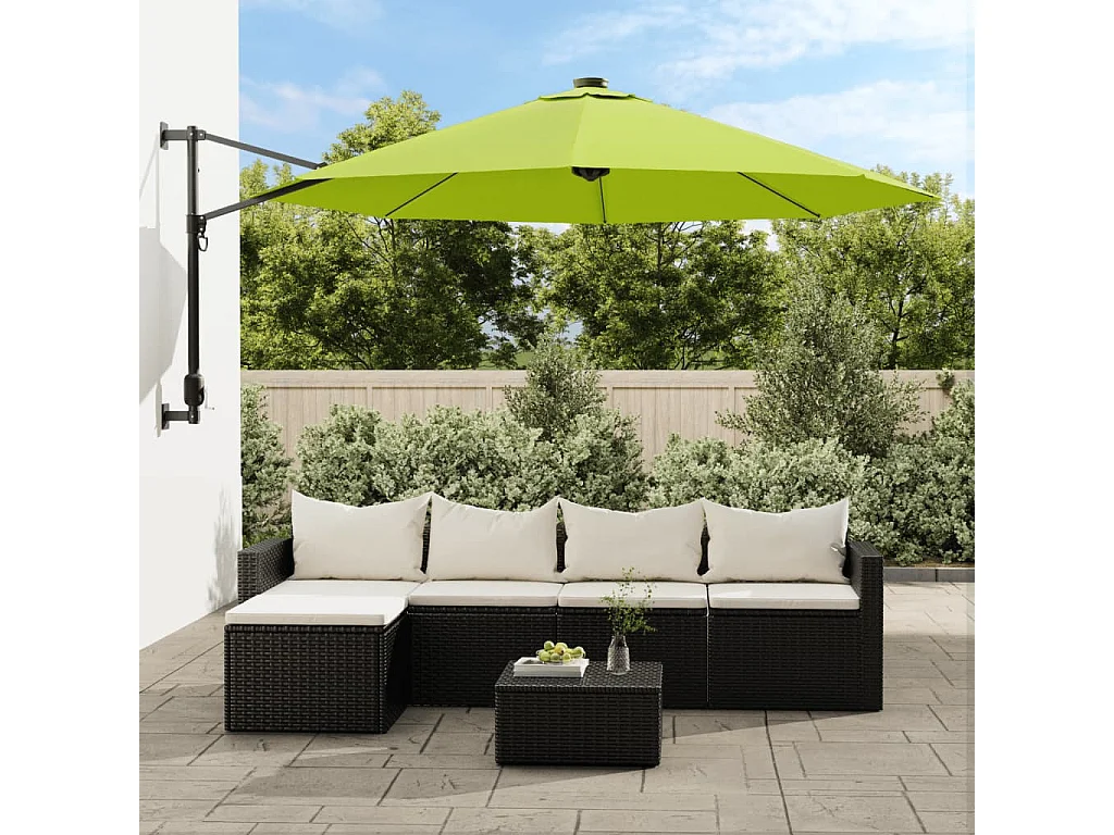 Ombrellone da muro verde mela 290 cm