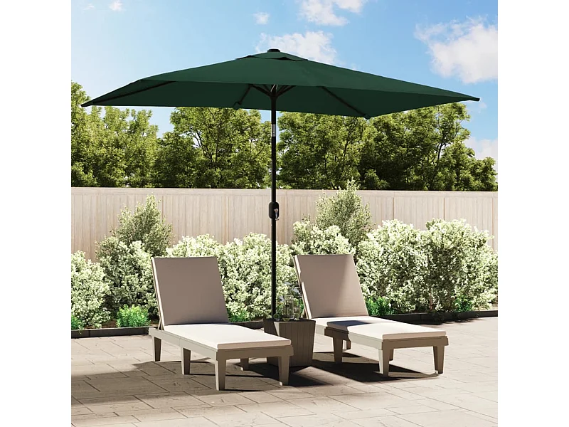 Parasol 200 x 300 cm Vert Rectangulaire