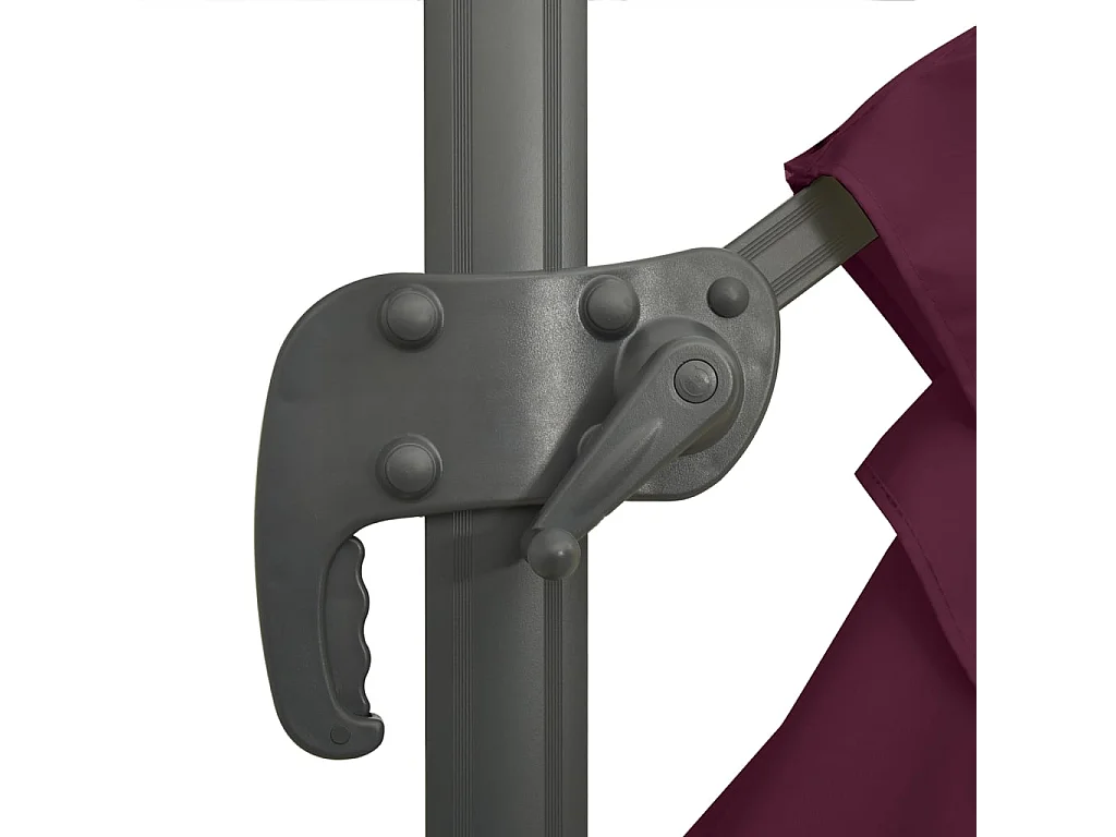 Offsetparasol met aluminium paal Bordeaux 400x300 cm