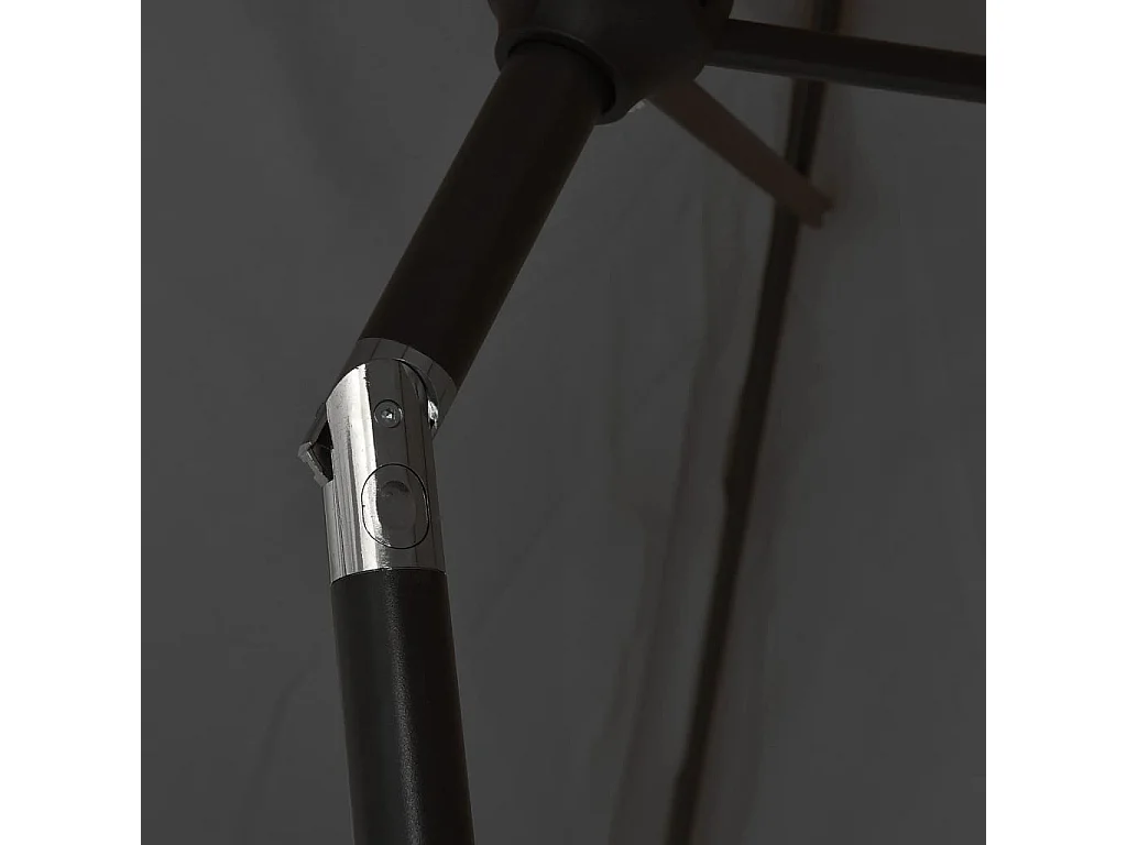 Parasol d'extérieur avec poteau en métal 300 cm Anthracite