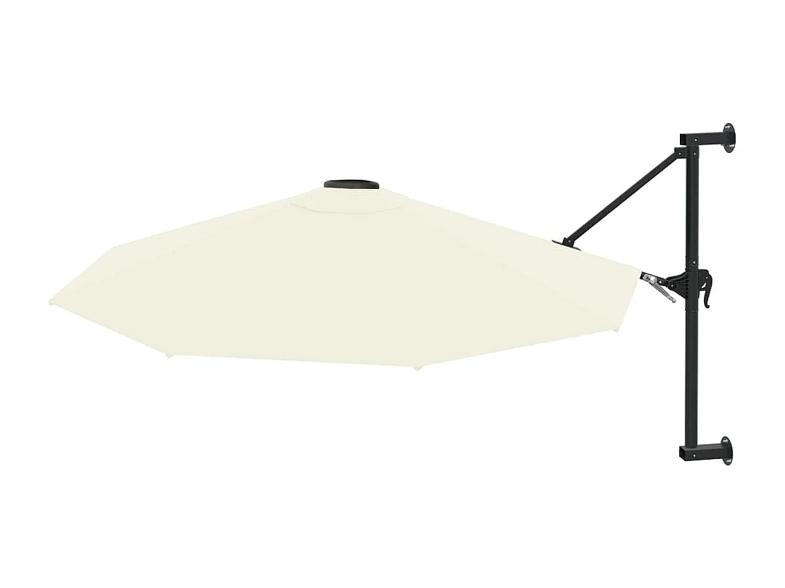 Wandparasol met metalen paal 300 cm Zand