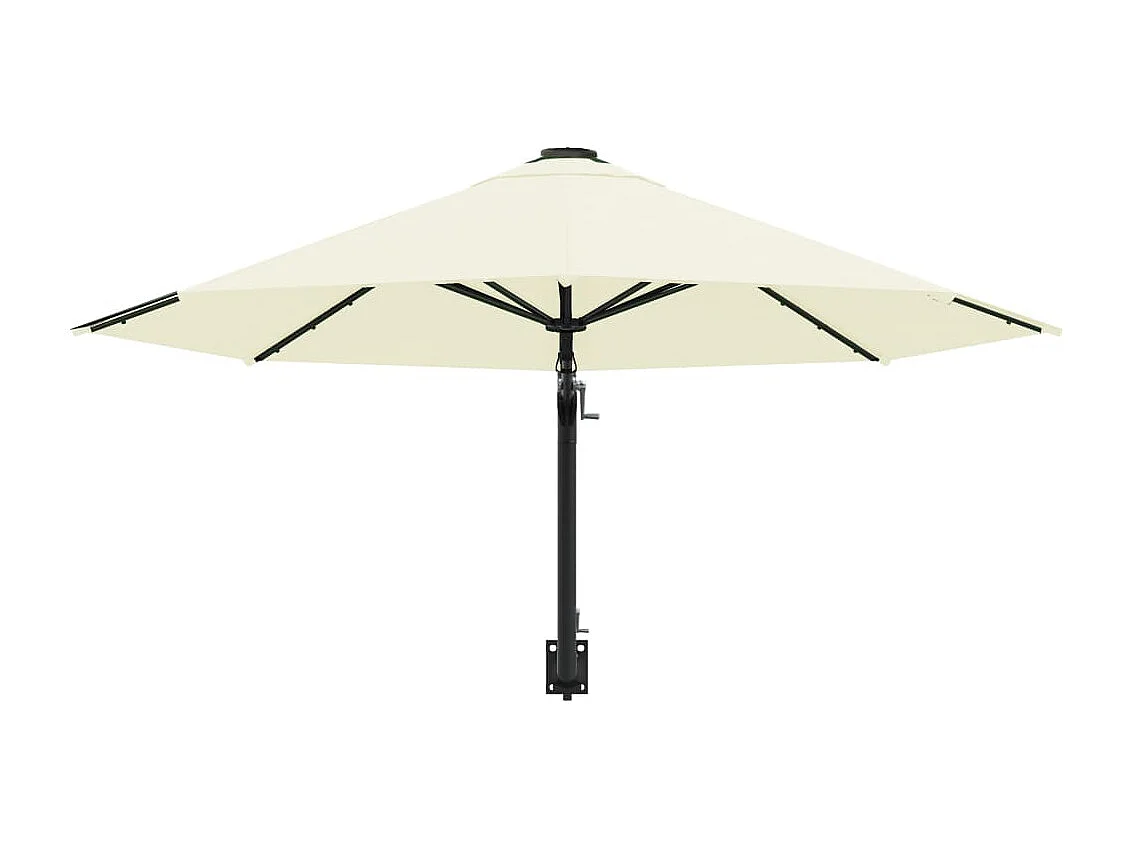 Wandparasol met metalen paal 300 cm Zand
