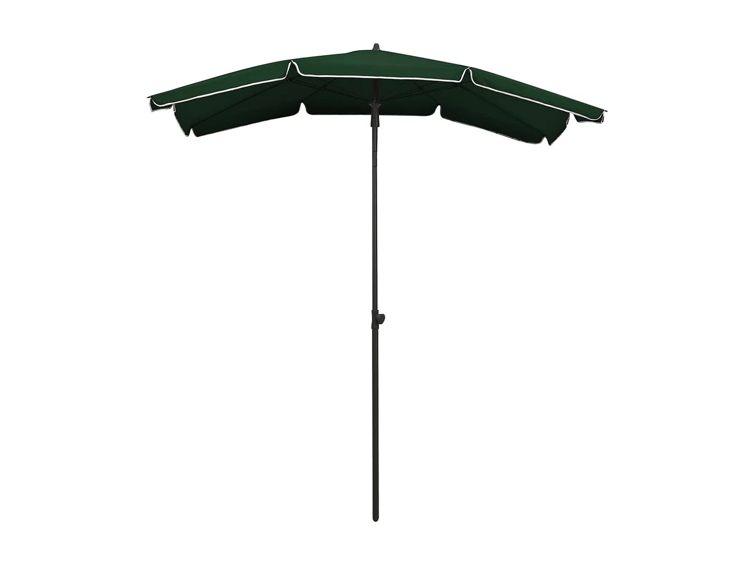 Parasol de jardin avec mât 200x130 cm Vert