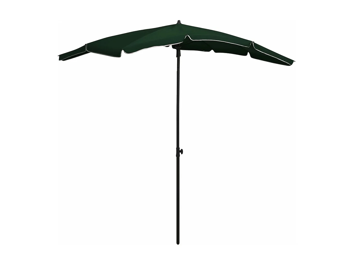 Parasol de jardin avec mât 200x130 cm Vert