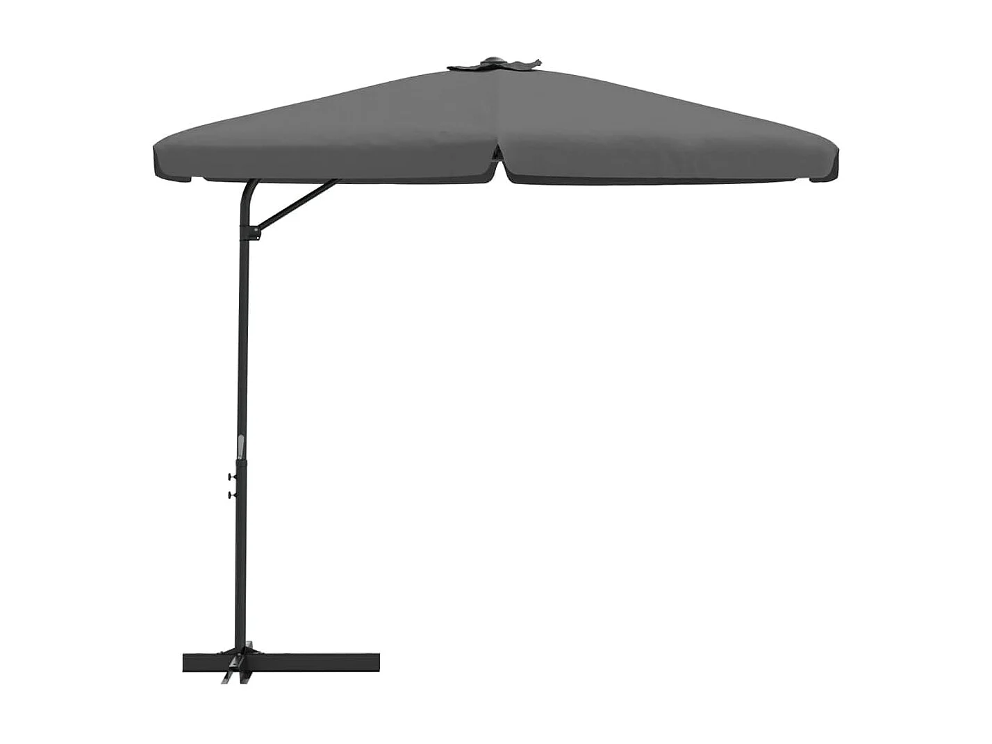 Buitenparasol met stalen paal 300x250 cm Antraciet