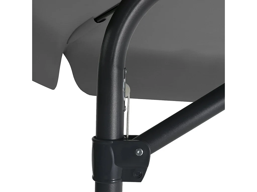 Buitenparasol met stalen paal 300x250 cm Antraciet