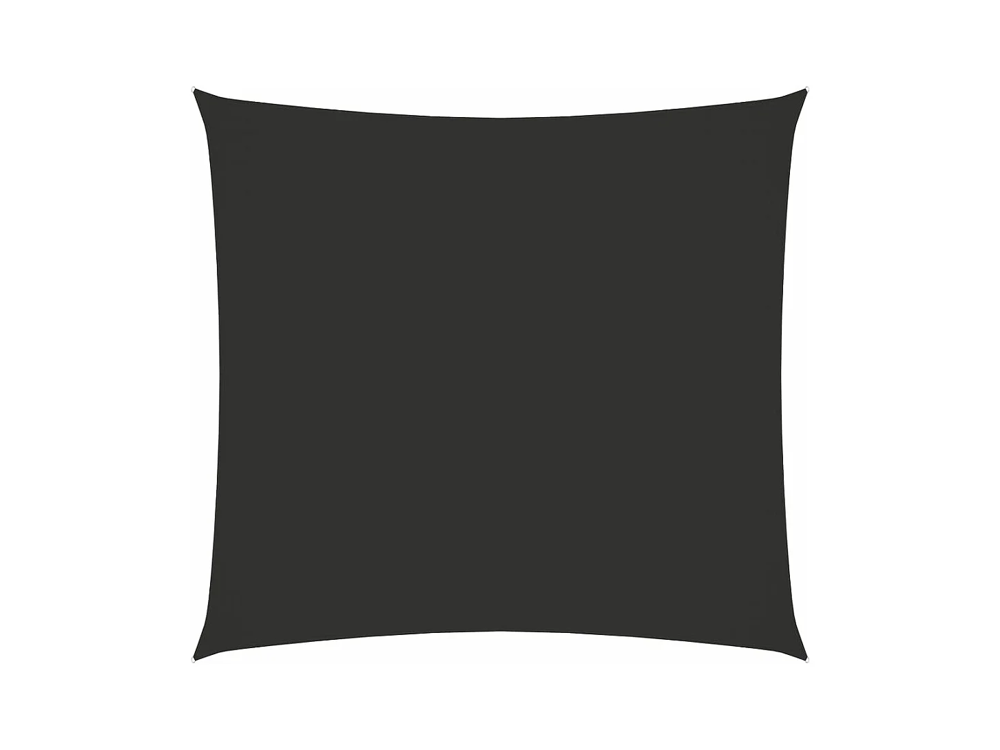 Quadratischer Sonnenschirm aus Oxford-Stoff, 7 x 7 m, Anthrazit