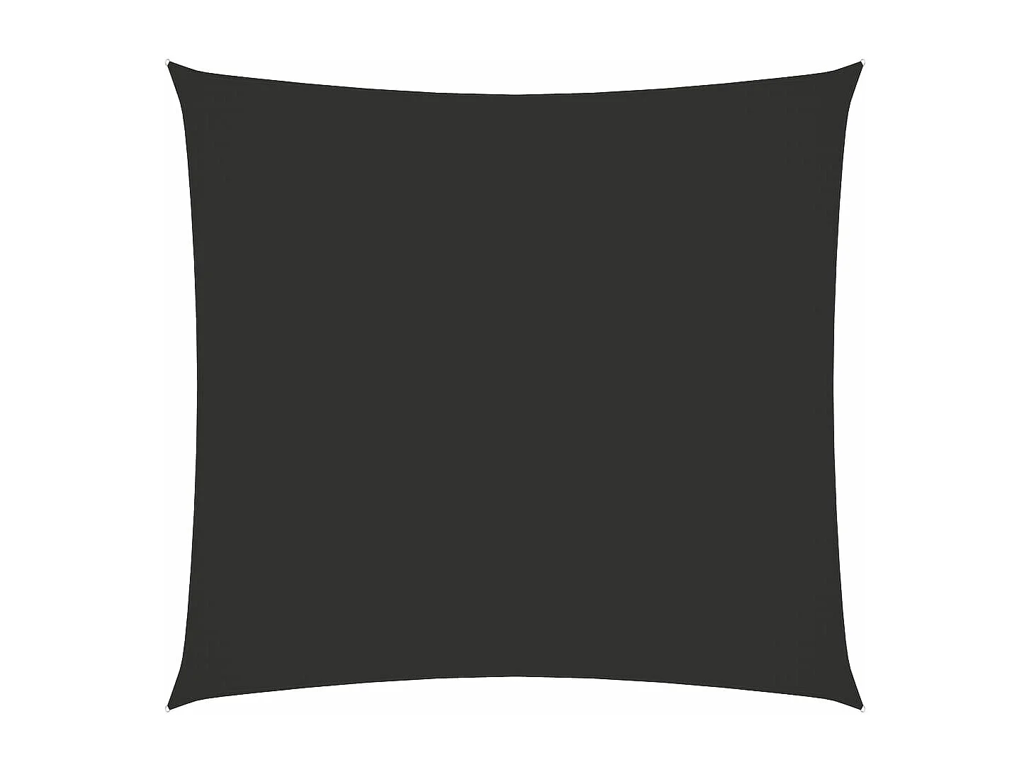 Parasol en tissu oxford carré 7x7 m anthracite