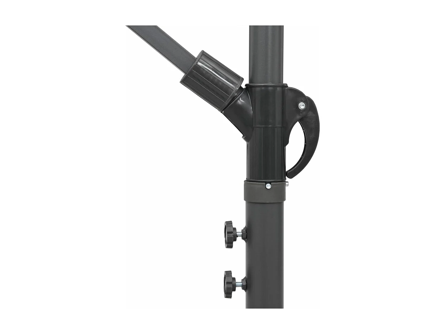 Parasol suspendu Bordeaux 3 m Mât en aluminium