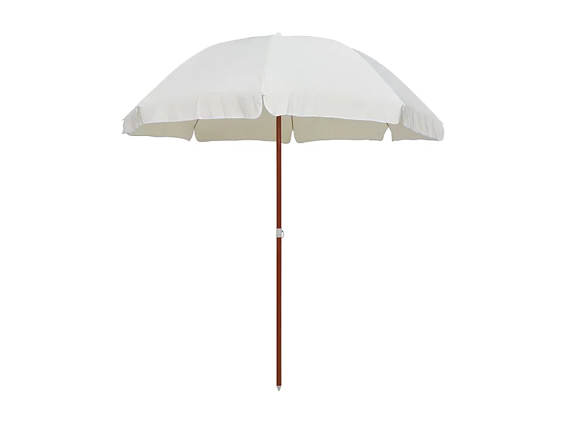 Parasol avec mât en acier 240 cm Sable