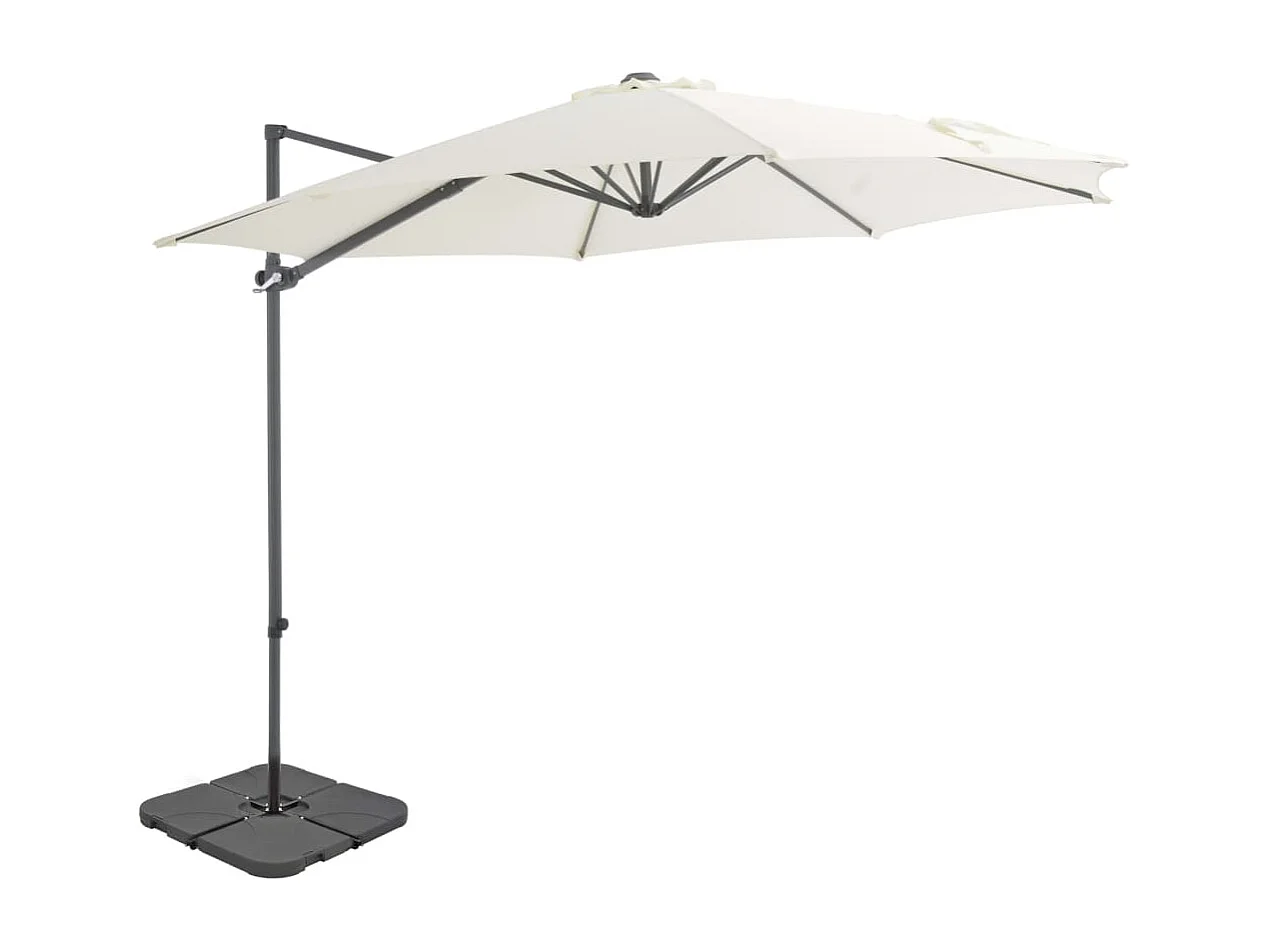 Parasol met draagbare voet Zand
