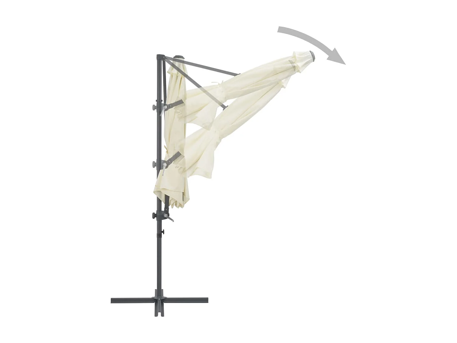 Parasol met draagbare voet Zand