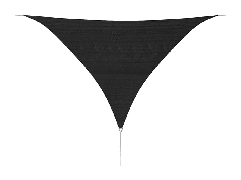 Guarda-sol triangular HDPE 3,6 x 3,6 x 3,6 m Antracite