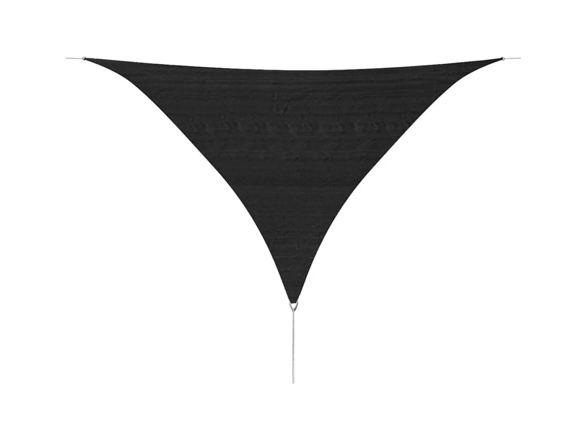 Parasol en PEHD triangulaire 3,6 x 3,6 x 3,6 m Anthracite