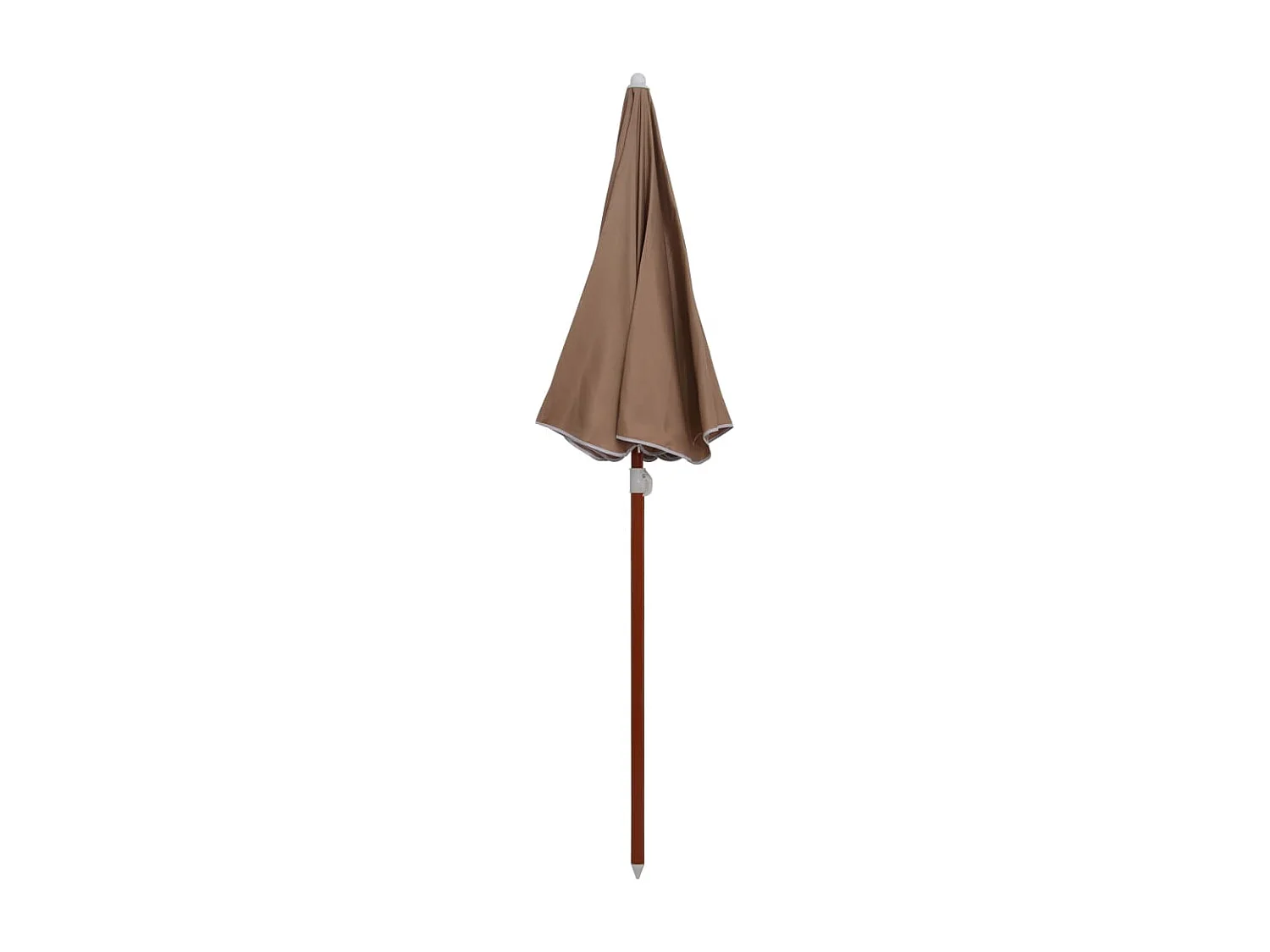 Parasol avec mât en acier 180 cm Taupe