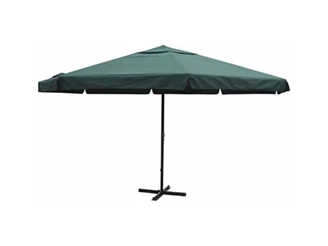 Parasol vert aluminium 500 cm