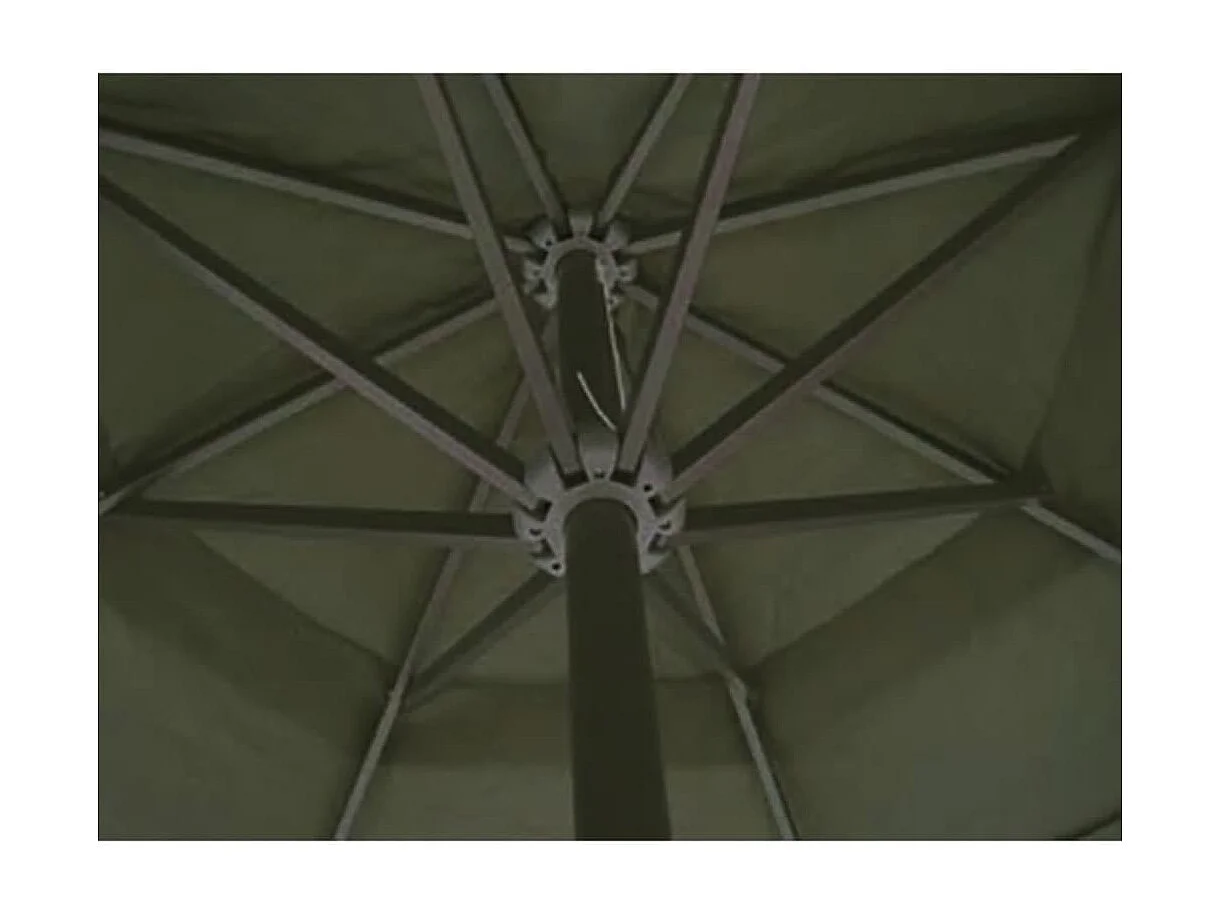 Parasol vert aluminium 500 cm