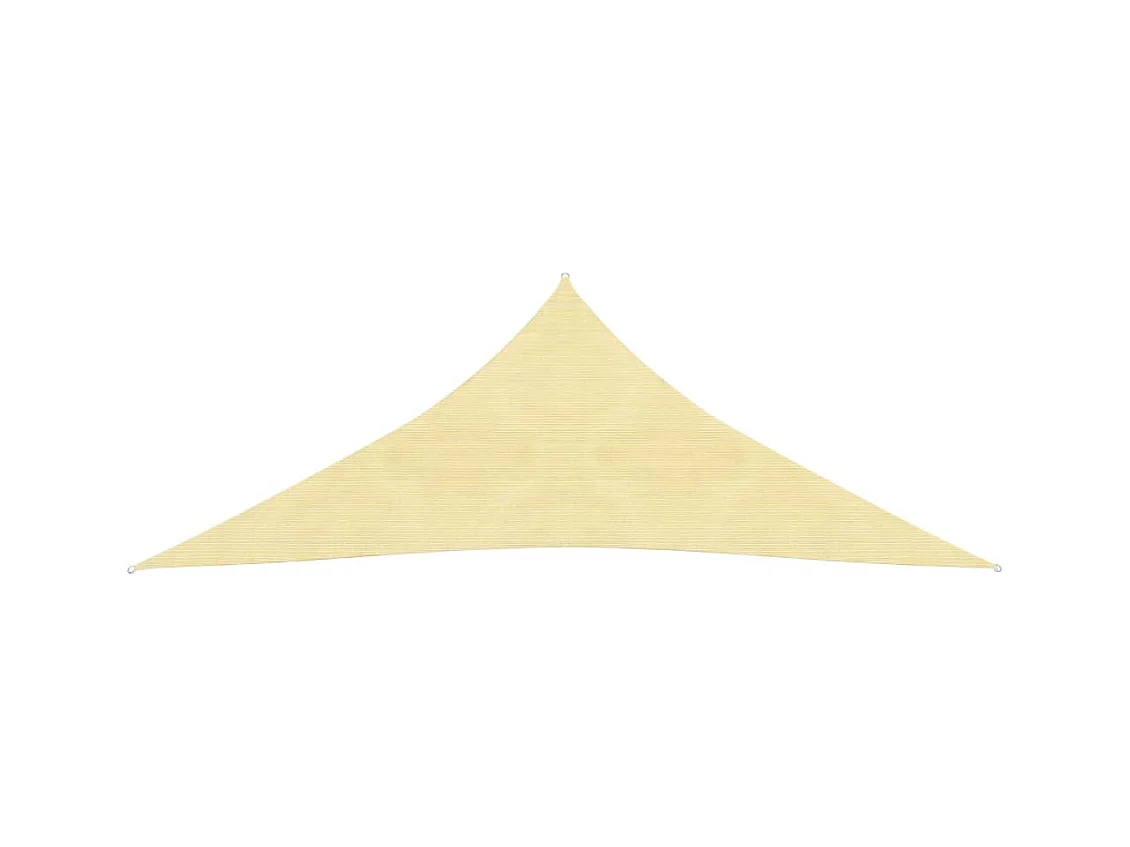 Parasol en PEHD triangulaire 3,6x3,6x3,6 m Beige