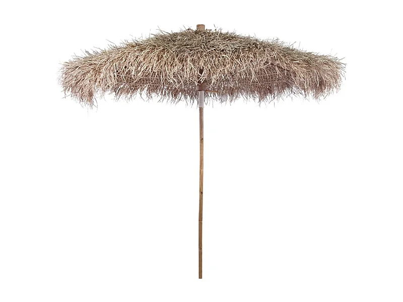 Parasol en bambou avec toit en feuille de bananier 270 cm