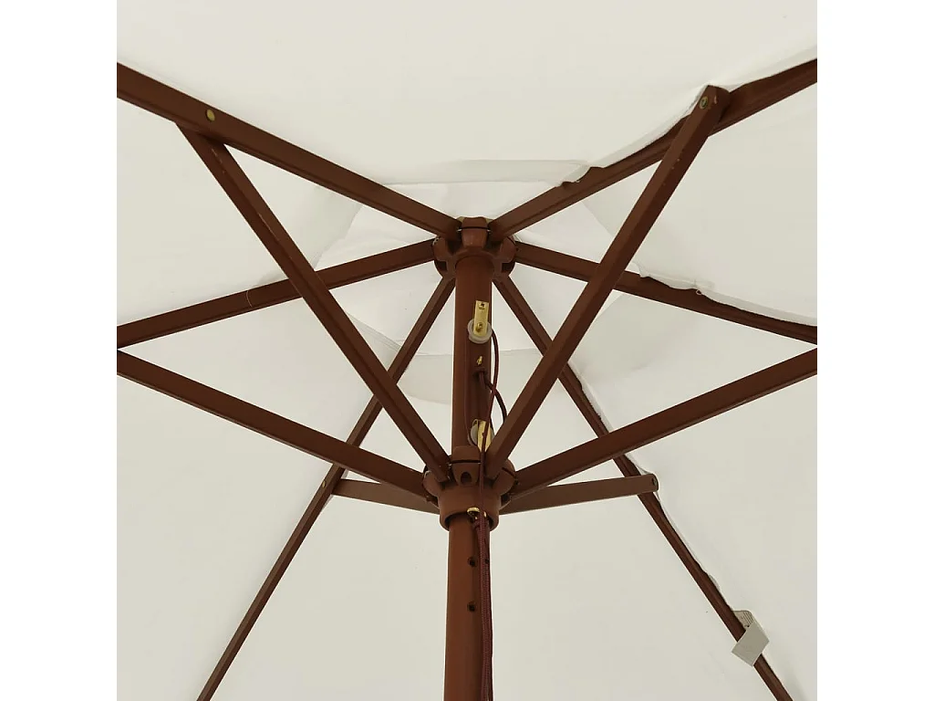Tuinparasol met zandhouten paal 196x231 cm