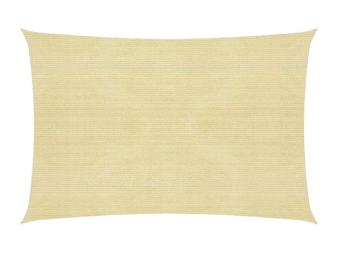 Parasol en PEHD rectangulaire 4 x 6 m Beige