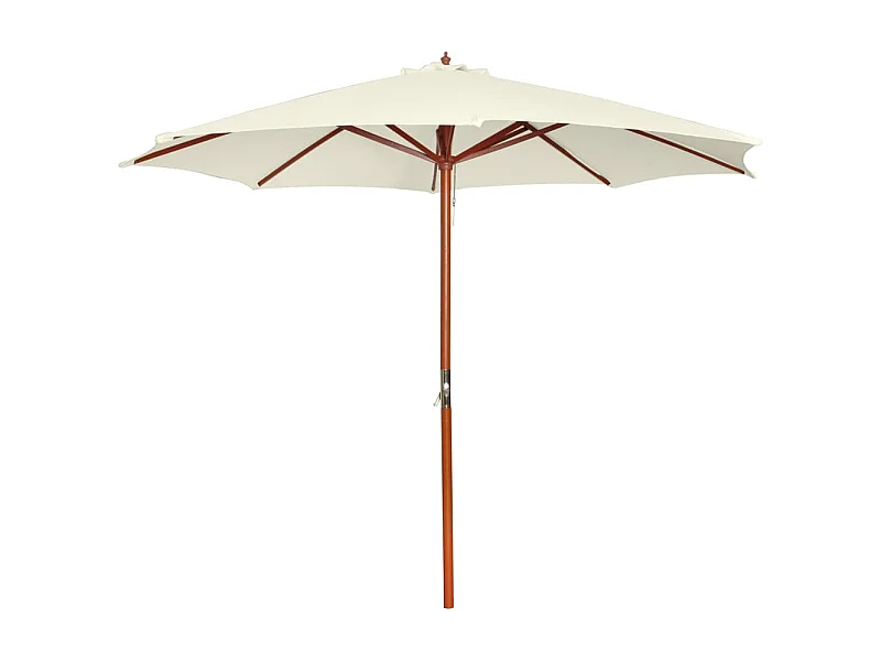 Ombrellone 300x258 cm Bianco sabbia