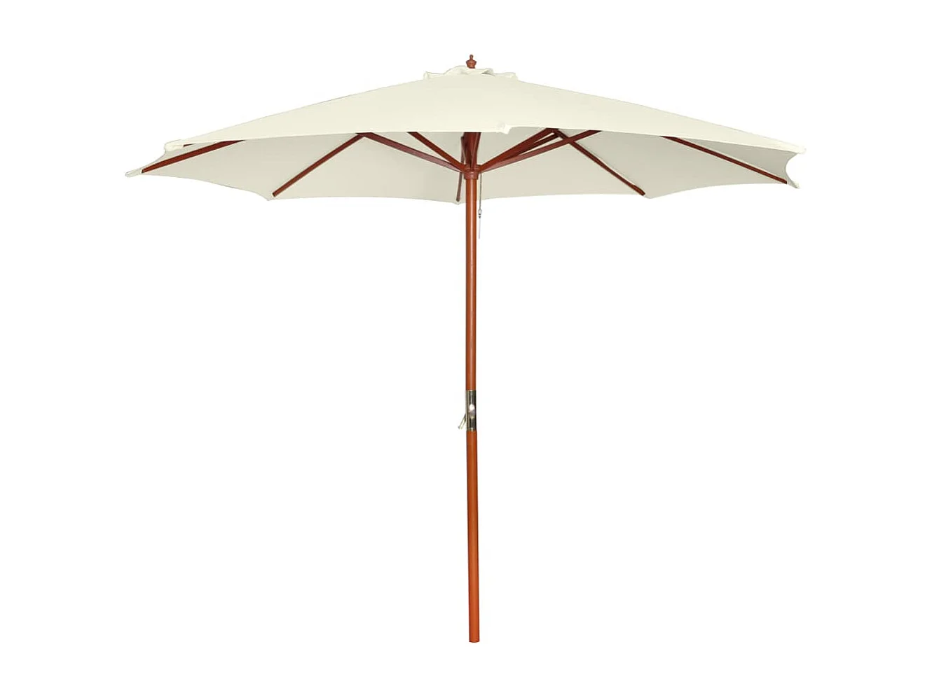 Parasol 300x258 cm Blanc sable
