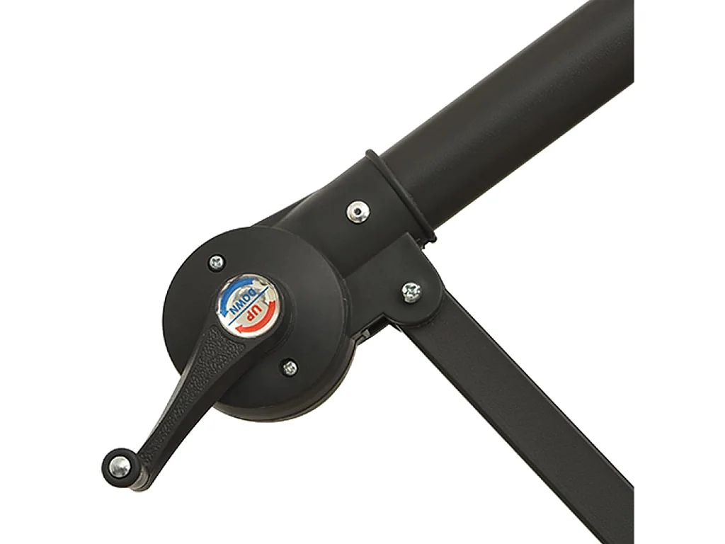 Guarda-sol cantilever com haste de alumínio 350 cm Bordeaux