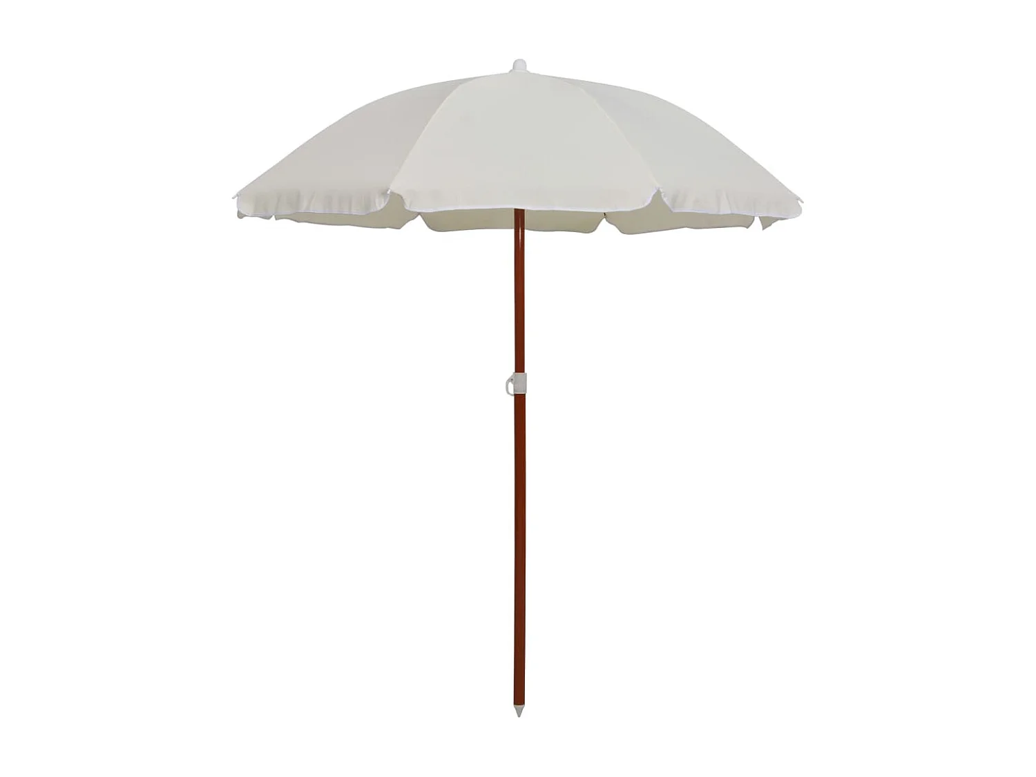 Parasol avec mât en acier 180 cm Sable
