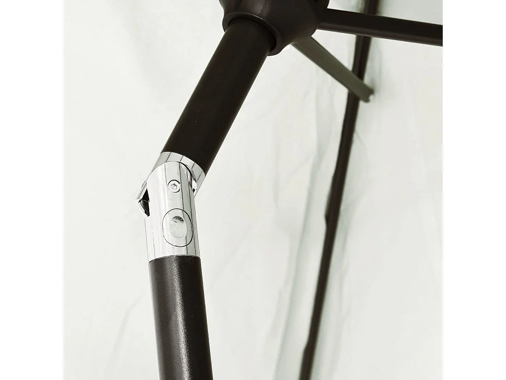 Parasol cantilever à LED 3 m blanc sable